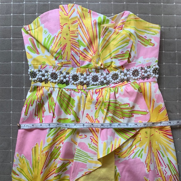 Strapless Bead Waist Lilly Pulitzer Dress - Picture 5 of 5
